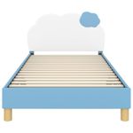 Casa si Gradina - Mobilier - Paturi si accesorii - Paturi - Cadru de pat pentru copii cu spatar albastru 90 x 200 cm PU - Infinity.ro