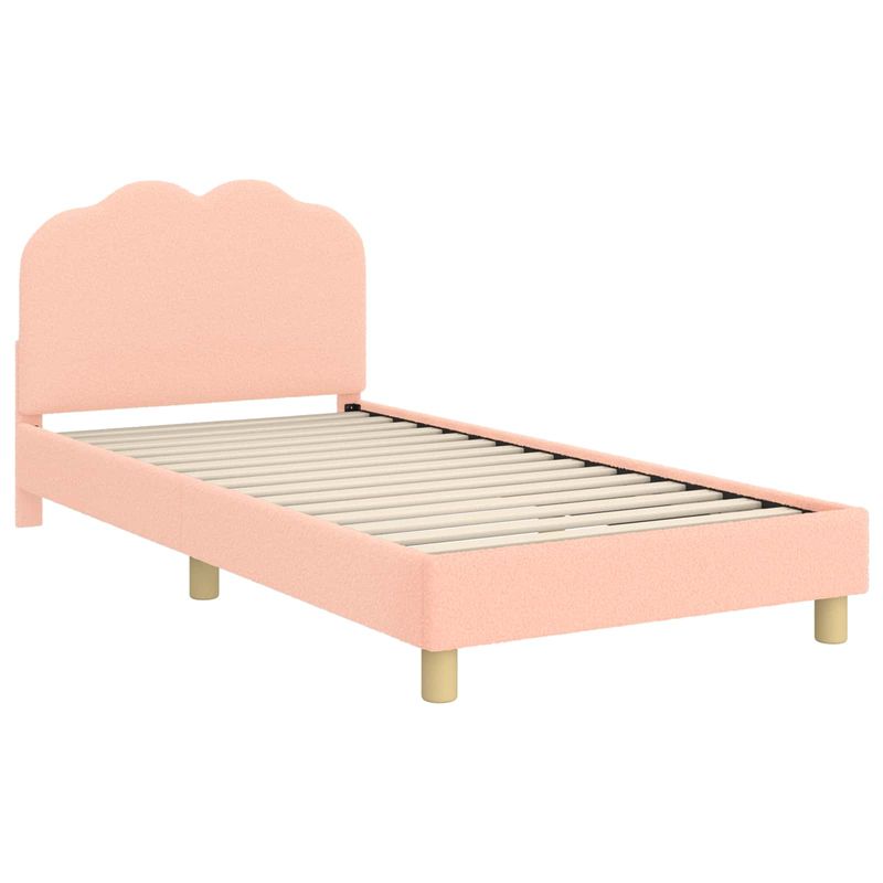 Casa si Gradina - Mobilier - Paturi si accesorii - Paturi - Cadru de pat pentru copii cu spatar Roz 90 x 200 cm - Infinity.ro