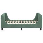 Casa si Gradina - Mobilier - Paturi si accesorii - Paturi - Cadru de pat pentru copii cu spatar Verde Marii 80 x 160 cm - Infinity.ro