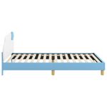 Casa si Gradina - Mobilier - Paturi si accesorii - Paturi - Cadru de pat pentru copii cu spatar albastru 90 x 200 cm PU - Infinity.ro