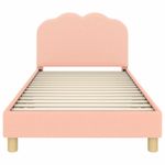 Casa si Gradina - Mobilier - Paturi si accesorii - Paturi - Cadru de pat pentru copii cu spatar Roz 90 x 200 cm - Infinity.ro
