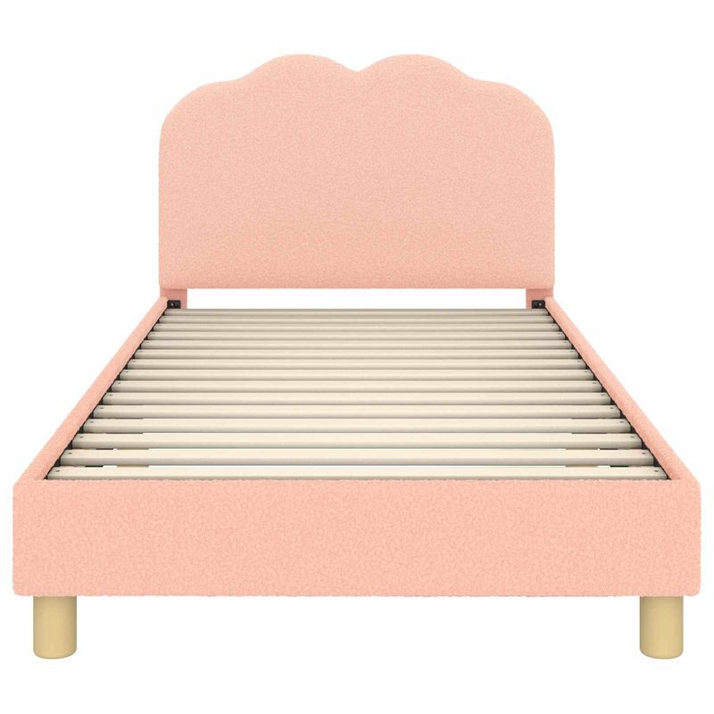 Casa si Gradina - Mobilier - Paturi si accesorii - Paturi - Cadru de pat pentru copii cu spatar Roz 90 x 200 cm - Infinity.ro