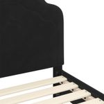 Casa si Gradina - Mobilier - Paturi si accesorii - Paturi - Cadru de pat pentru copii cu spatar Negru 70 x 140 cm Catifea - Infinity.ro