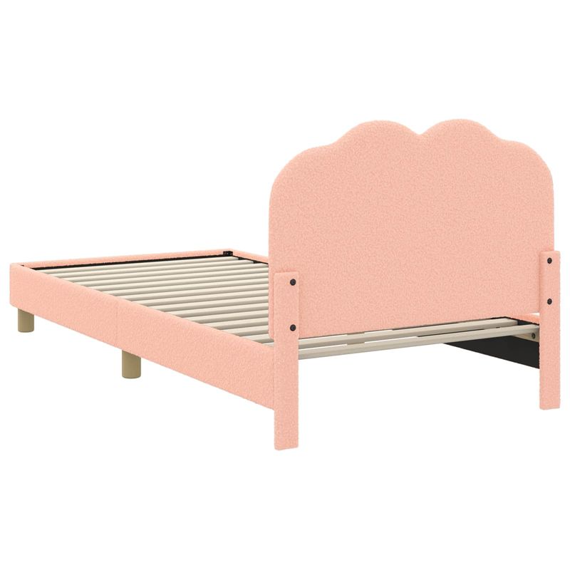 Casa si Gradina - Mobilier - Paturi si accesorii - Paturi - Cadru de pat pentru copii cu spatar Roz 90 x 200 cm - Infinity.ro