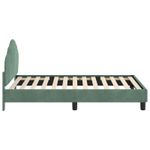 Casa si Gradina - Mobilier - Paturi si accesorii - Paturi - Cadru de pat pentru copii cu spatar Verde Marii 80 x 160 cm - Infinity.ro