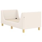 Casa si Gradina - Mobilier - Paturi si accesorii - Paturi - Cadru de pat pentru copii cu spatar Crem 70 x 140 cm - Infinity.ro