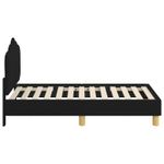 Casa si Gradina - Mobilier - Paturi si accesorii - Paturi - Cadru de pat pentru copii cu spatar Negru 70 x 140 cm tesatura - Infinity.ro