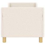 Casa si Gradina - Mobilier - Paturi si accesorii - Paturi - Cadru de pat pentru copii cu spatar Crem 70 x 140 cm - Infinity.ro