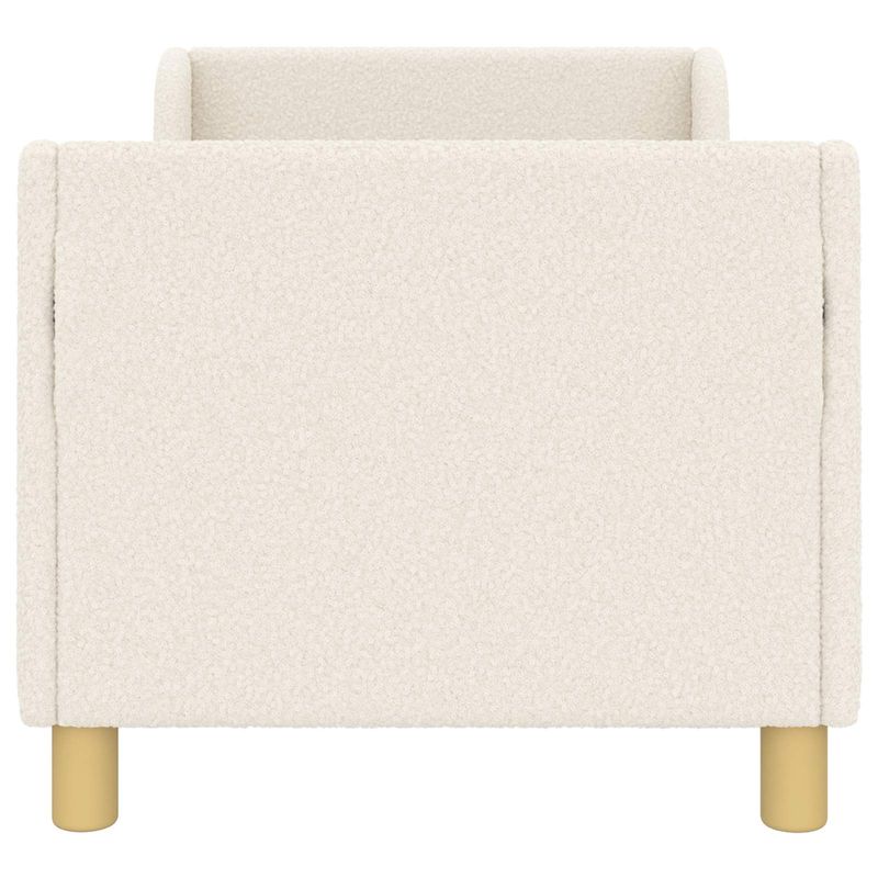 Casa si Gradina - Mobilier - Paturi si accesorii - Paturi - Cadru de pat pentru copii cu spatar Crem 70 x 140 cm - Infinity.ro