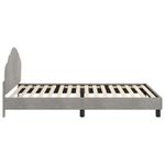 Casa si Gradina - Mobilier - Paturi si accesorii - Paturi - Cadru de pat pentru copii cu spatar Gri deschis 80 x 200 cm - Infinity.ro