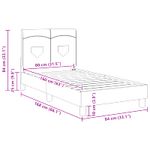 Casa si Gradina - Mobilier - Paturi si accesorii - Paturi - Cadru de pat pentru copii cu spatar Albastru Jeans 80 x 160 cm - Infinity.ro