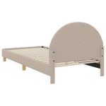 Casa si Gradina - Mobilier - Paturi si accesorii - Paturi - Cadru de pat pentru copii cu spatar Gri deschis 80 x 200 cm - Infinity.ro