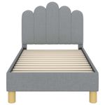 Casa si Gradina - Mobilier - Paturi si accesorii - Paturi - Cadru de pat pentru copii cu spatar Gri deschis 70 x 140 cm - Infinity.ro