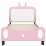 Casa si Gradina - Mobilier - Paturi si accesorii - Paturi - Cadru de pat pentru copii cu spatar Roz 80 x 200 cm PU - Infinity.ro