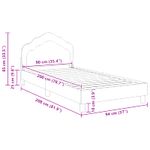 Casa si Gradina - Mobilier - Paturi si accesorii - Paturi - Cadru de pat pentru copii cu spatar Albastru Politie - Infinity.ro