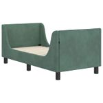 Casa si Gradina - Mobilier - Paturi si accesorii - Paturi - Cadru de pat pentru copii cu spatar Verde Marii 70 x 140 cm - Infinity.ro