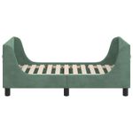 Casa si Gradina - Mobilier - Paturi si accesorii - Paturi - Cadru de pat pentru copii cu spatar Verde Marii 70 x 140 cm - Infinity.ro