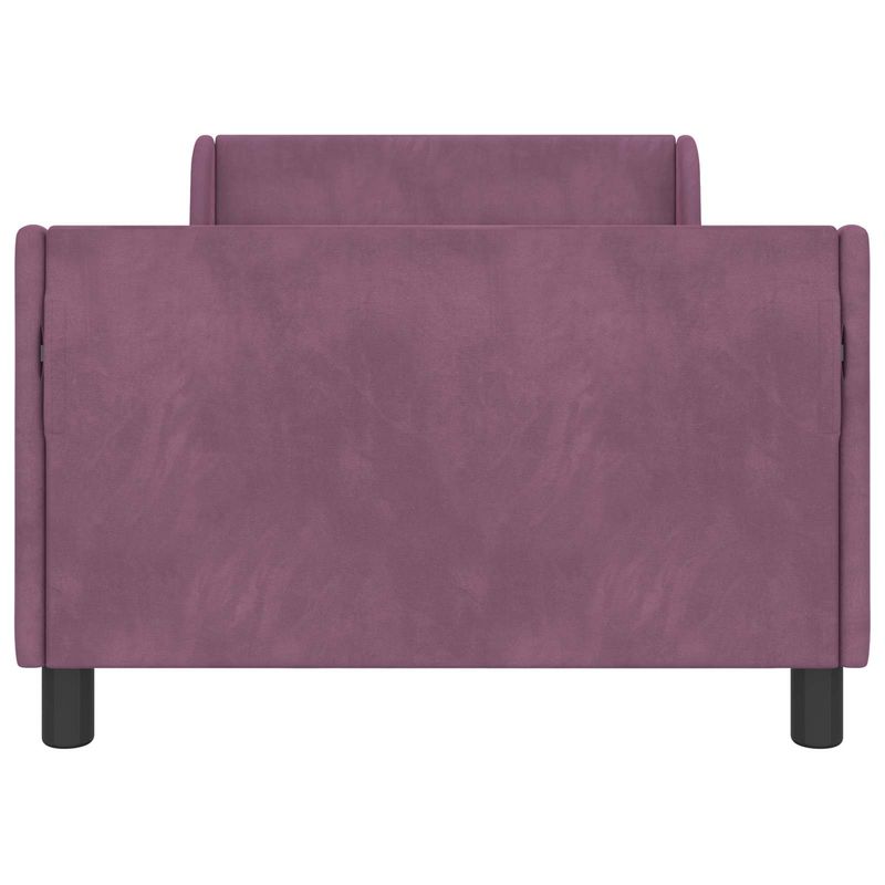 Casa si Gradina - Mobilier - Paturi si accesorii - Paturi - Cadru de pat pentru copii cu spatar Violet 80 x 200 cm Catifea - Infinity.ro