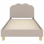 Casa si Gradina - Mobilier - Paturi si accesorii - Paturi - Cadru de pat pentru copii cu spatar Gri deschis 90 x 200 cm - Infinity.ro