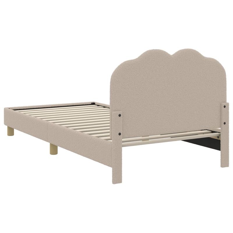 Casa si Gradina - Mobilier - Paturi si accesorii - Paturi - Cadru de pat pentru copii cu spatar Gri deschis 90 x 200 cm - Infinity.ro