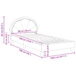 Casa si Gradina - Mobilier - Paturi si accesorii - Paturi - Cadru de pat pentru copii cu spatar Albastru Politie - Infinity.ro