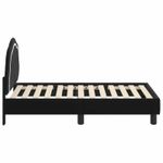 Casa si Gradina - Mobilier - Paturi si accesorii - Paturi - Cadru de pat pentru copii cu spatar Negru 70 x 140 cm Catifea - Infinity.ro