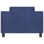 Casa si Gradina - Mobilier - Paturi si accesorii - Paturi - Cadru de pat pentru copii cu spatar Albastru Politie - Infinity.ro