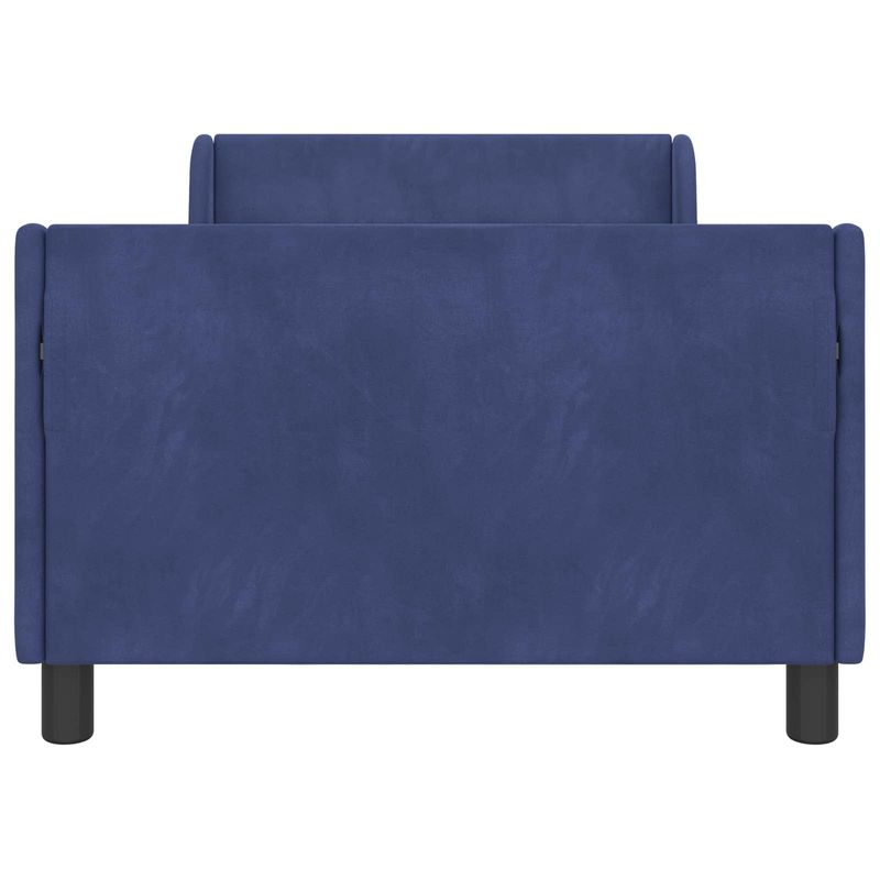Casa si Gradina - Mobilier - Paturi si accesorii - Paturi - Cadru de pat pentru copii cu spatar Albastru Politie - Infinity.ro