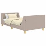 Casa si Gradina - Mobilier - Paturi si accesorii - Paturi - Cadru de pat pentru copii cu spatar Gri deschis 90 x 190 cm - Infinity.ro