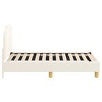 Casa si Gradina - Mobilier - Paturi si accesorii - Paturi - Cadru de pat pentru copii cu spatar Crem 70 x 140 cm - Infinity.ro