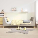 Casa si Gradina - Mobilier - Paturi si accesorii - Paturi - Cadru de pat pentru copii cu spatar Gri deschis 90 x 190 cm - Infinity.ro