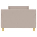Casa si Gradina - Mobilier - Paturi si accesorii - Paturi - Cadru de pat pentru copii cu spatar Gri deschis 90 x 190 cm - Infinity.ro