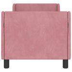 Casa si Gradina - Mobilier - Paturi si accesorii - Paturi - Cadru de pat pentru copii cu spatar Roz 70 x 140 cm Catifea - Infinity.ro
