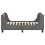 Casa si Gradina - Mobilier - Paturi si accesorii - Paturi - Cadru de pat pentru copii cu spatar Gri inchis 70 x 140 cm - Infinity.ro