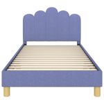 Casa si Gradina - Mobilier - Paturi si accesorii - Paturi - Cadru de pat pentru copii cu spatar Albastru Jeans 90 x 200 cm - Infinity.ro