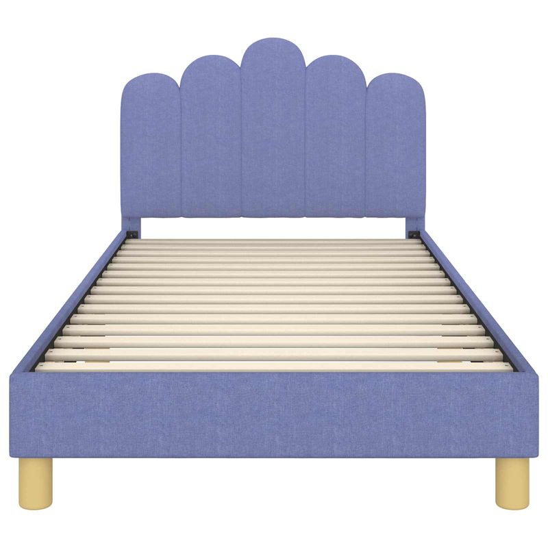 Casa si Gradina - Mobilier - Paturi si accesorii - Paturi - Cadru de pat pentru copii cu spatar Albastru Jeans 90 x 200 cm - Infinity.ro