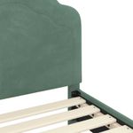 Casa si Gradina - Mobilier - Paturi si accesorii - Paturi - Cadru de pat pentru copii cu spatar Verde Marii 70 x 140 cm - Infinity.ro