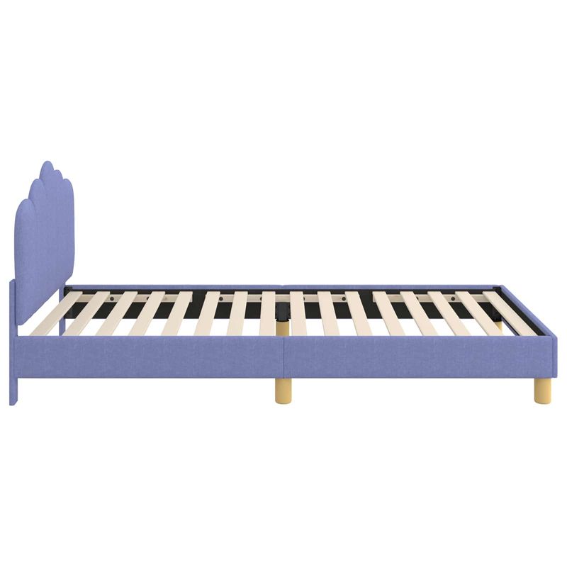 Casa si Gradina - Mobilier - Paturi si accesorii - Paturi - Cadru de pat pentru copii cu spatar Albastru Jeans 90 x 200 cm - Infinity.ro
