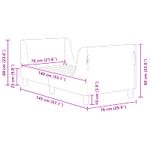 Casa si Gradina - Mobilier - Paturi si accesorii - Paturi - Cadru de pat pentru copii cu spatar Roz 70 x 140 cm Catifea - Infinity.ro