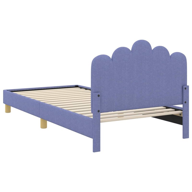 Casa si Gradina - Mobilier - Paturi si accesorii - Paturi - Cadru de pat pentru copii cu spatar Albastru Jeans 90 x 200 cm - Infinity.ro