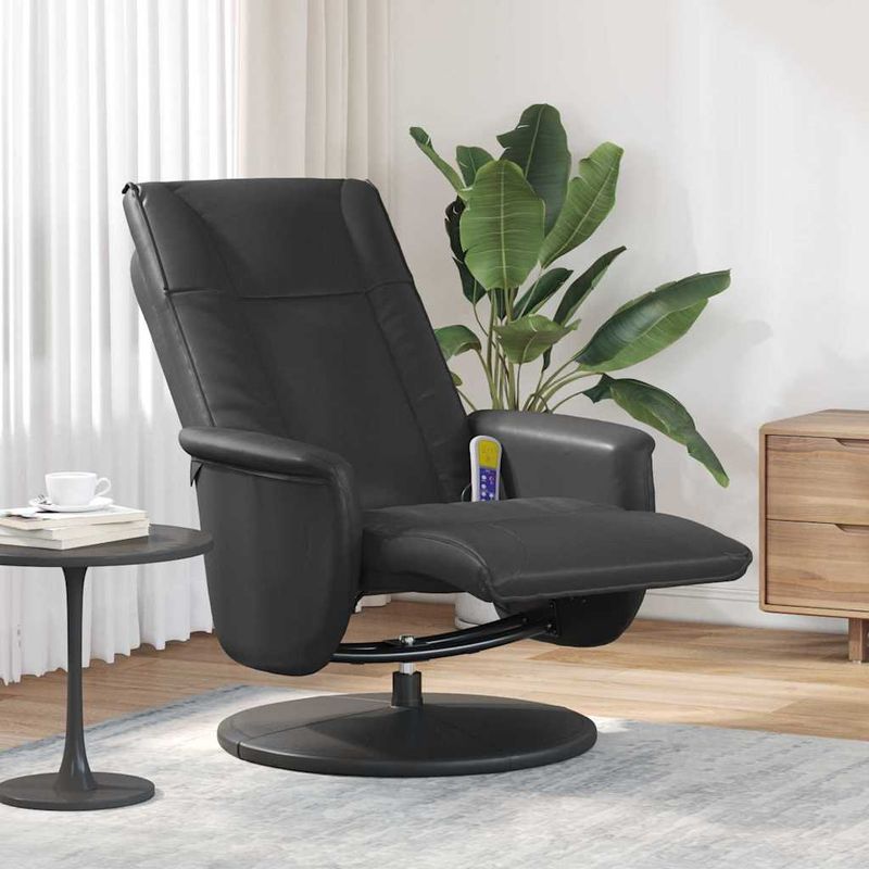 Ingrijire personala si Cosmetice - Sanatate si wellness - Articole wellness - Fotolii de masaj - Scaun reclinabil cu masaj Negru 71 x 90 x 105 cm - Infinity.ro