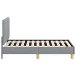 Casa si Gradina - Mobilier - Paturi si accesorii - Paturi - Cadru de pat pentru copii cu spatar Gri deschis 70 x 140 cm - Infinity.ro