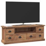 Casa si Gradina - Mobilier - Comode si corpuri - Comode - Support TV cu sertar Maro 110 x 30 x 40 cm Lemn solid de tec - Infinity.ro