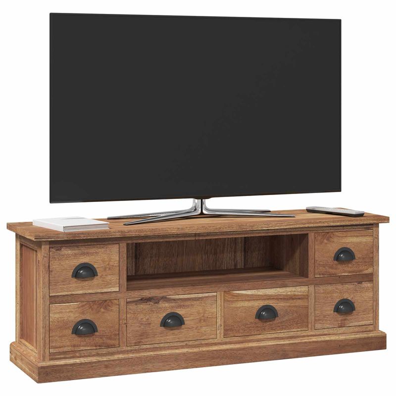 Casa si Gradina - Mobilier - Comode si corpuri - Comode - Support TV cu sertar Maro 110 x 30 x 40 cm Lemn solid de tec - Infinity.ro