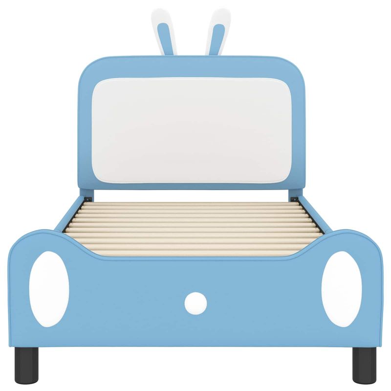 Casa si Gradina - Mobilier - Paturi si accesorii - Paturi - Cadru de pat pentru copii cu spatar albastru 90 x 200 cm PU - Infinity.ro