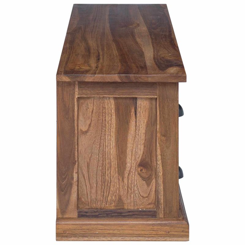 Casa si Gradina - Mobilier - Comode si corpuri - Comode - Support TV cu sertar Maro 110 x 30 x 40 cm Lemn solid de tec - Infinity.ro