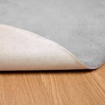 Casa si Gradina - Textile si covoare - Covoare - Covoare casa - Covor din Blana Faux de Iepure Olite Gri Ø 80 cm Poliester - Infinity.ro