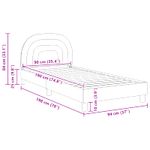 Casa si Gradina - Mobilier - Paturi si accesorii - Paturi - Cadru de pat pentru copii cu spatar Roz 90 x 190 cm Catifea - Infinity.ro