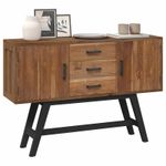 Casa si Gradina - Mobilier - Comode si corpuri - Comode - Support TV cu sertar Maro 110 x 30 x 75 cm Lemn solid de tec - Infinity.ro