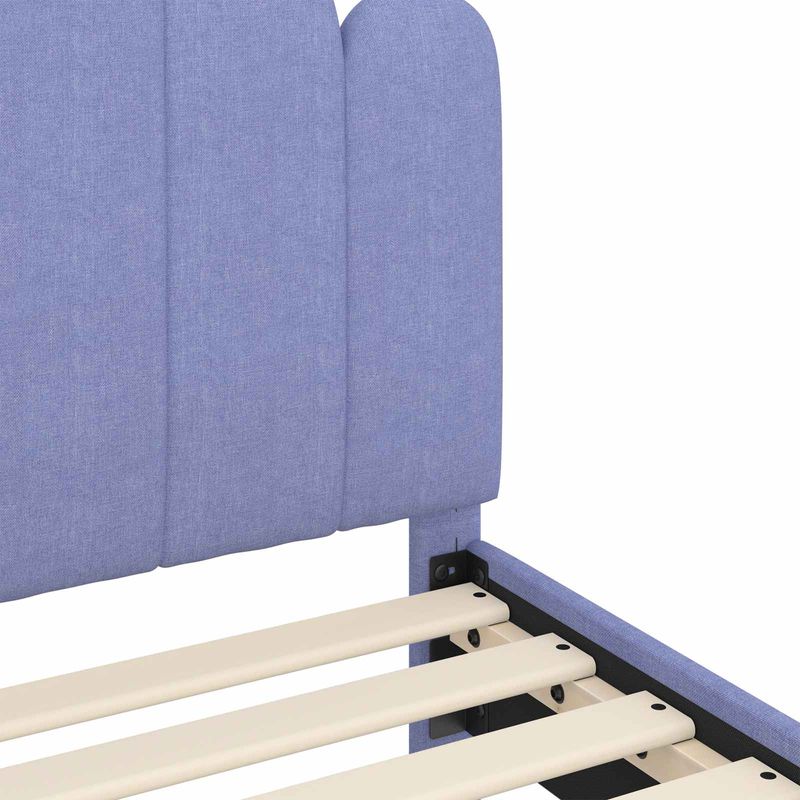 Casa si Gradina - Mobilier - Paturi si accesorii - Paturi - Cadru de pat pentru copii cu spatar Albastru Jeans 80 x 200 cm - Infinity.ro